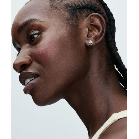 Brincos Pandora Sparkling Round Halo 291248C01