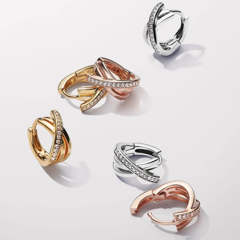 Argolas Pandora Crossover Pavé 293150C01