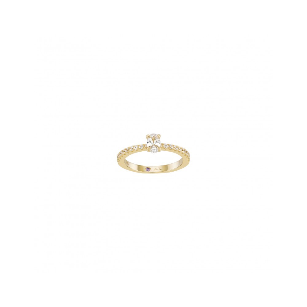 Anel Unike Mia Rose Oval Solitaire Gold UK.AN.1204.0466