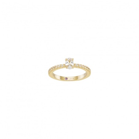Anel Unike Mia Rose Oval Solitaire Gold UK.AN.1204.0466