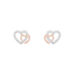Brincos Unike Classy Two Hearts UK.BR.1204.0151