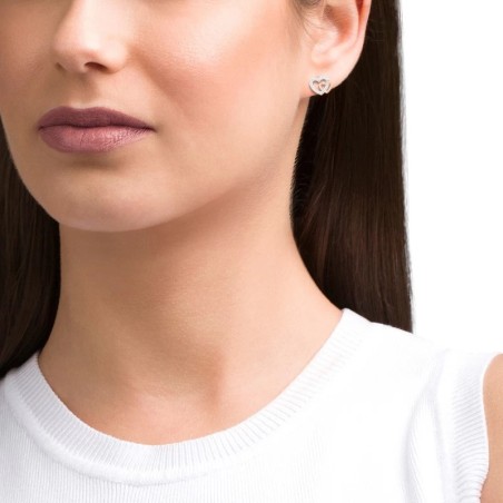 Brincos Unike Classy Two Hearts UK.BR.1204.0151
