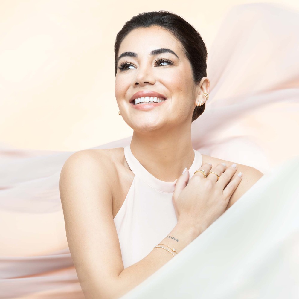 Brincos Unike Classy 3 Lines Shiny Gold UK.BR.1204.0163