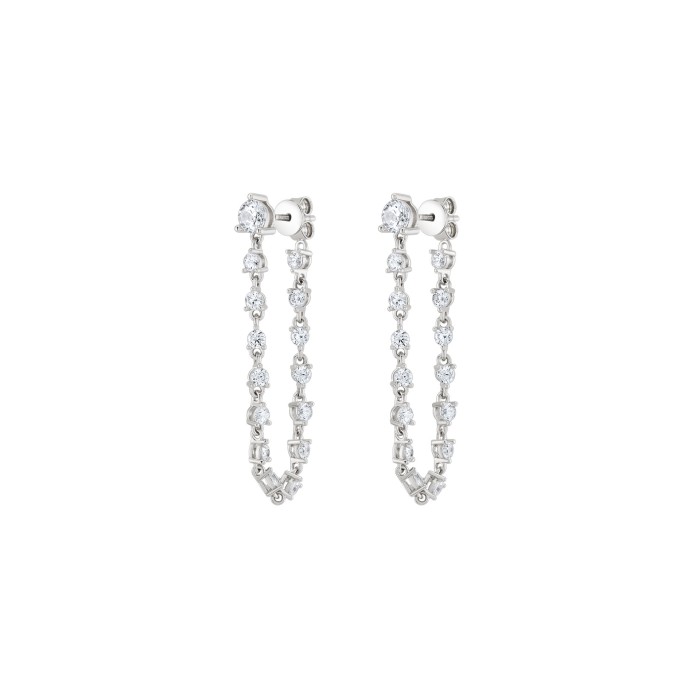 Brincos Unike Party Glow Chain Silver UK.BR.1204.0168