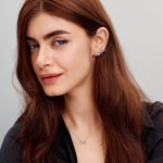 Brincos Pandora Espigão Laço Pequeno Brilhante 293542C01