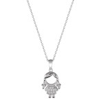 COLAR UNIKE MEANINGFUL SILVER GIRL UK.CL.1110.0001