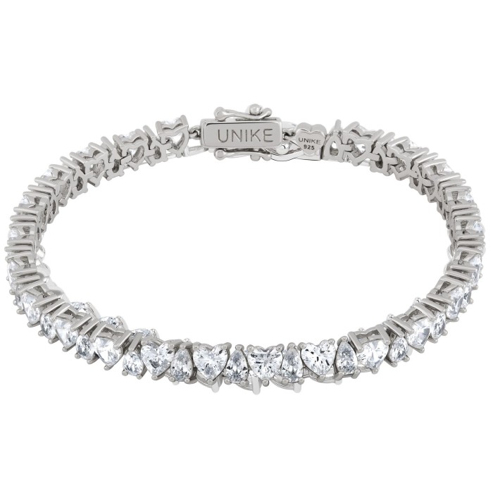 Unike Pulseira Party Tennis Multi Hearts UK.PU.1206.0008