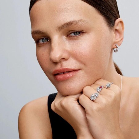 Brincos Pandora Sparkling Hearts 293657C01