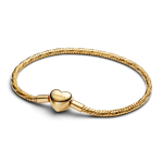 Pulseira Malha Snake Fecho coração revestimento ouro14kt