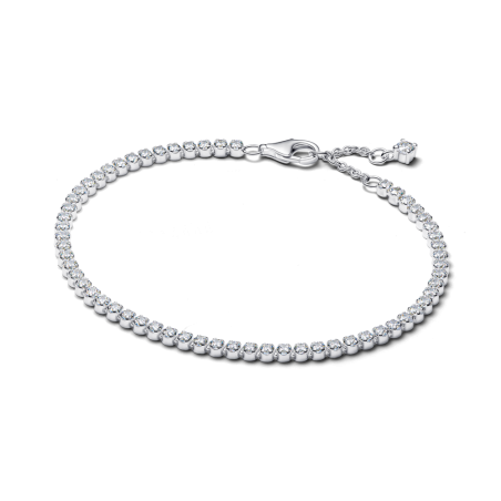 Pulseira Ténis prateada com zircónias cúbicas 593927C01