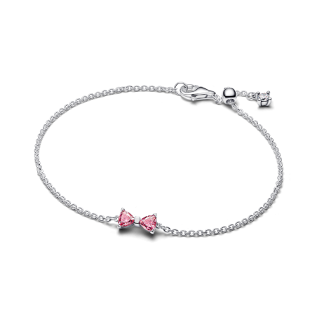 Pulseira de corrente Laço rosa 594234C01