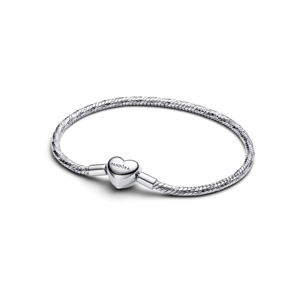 Pulseira Malha Snake Fecho coração 594236C00