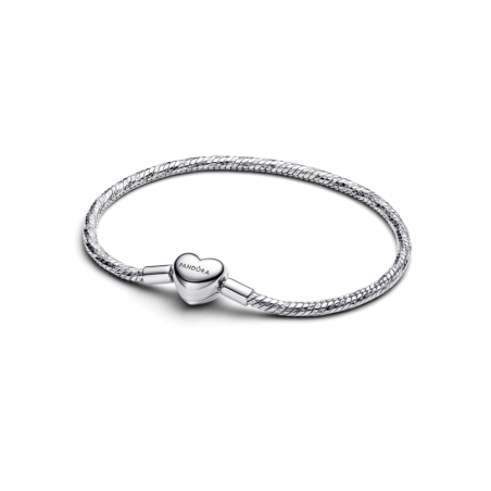 Pulseira Malha Snake Fecho coração 594236C00