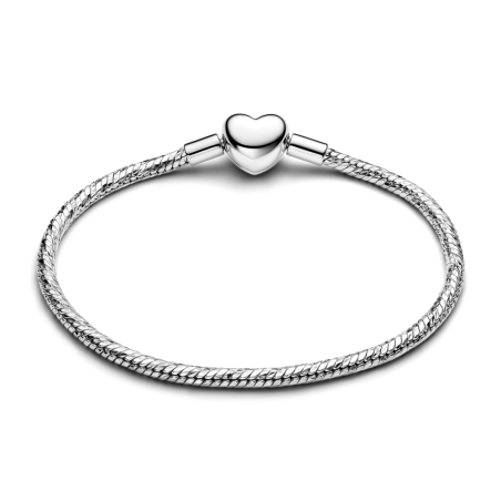 Pulseira Malha Snake Fecho coração 594236C00