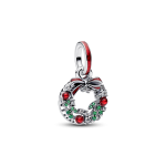 Conta Pendente Duplo coroa de Natal 794238C01