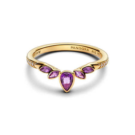 Anel Rainha Anna Frozen da disney revestimento ouro 14kt