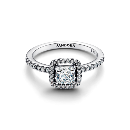 Anel Halo quadrado brilhante 193555C02