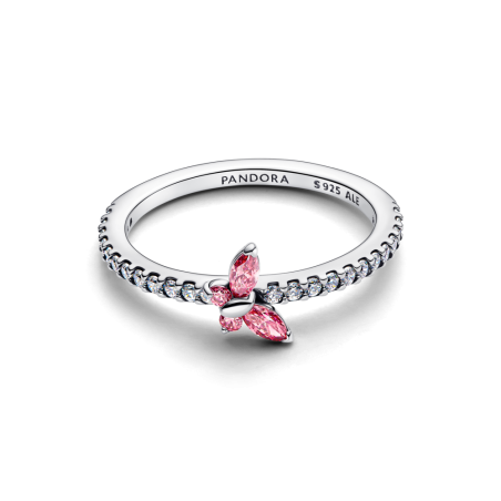 Anel Borboleta rosa brilhante 194269C02