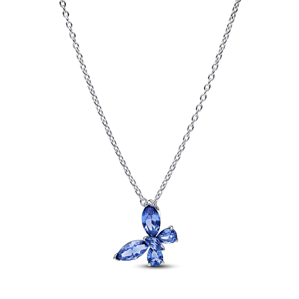 colar com pendente Borboleta azul 394232C01-45