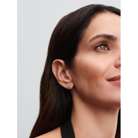 Brincos Espigão Coração Rosa Elevado 298427C02