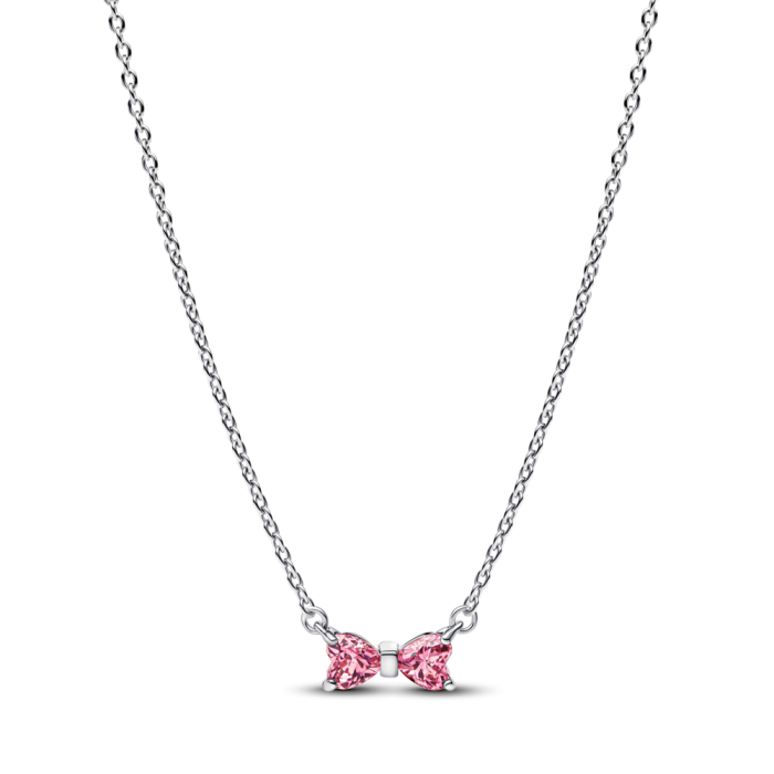 colar com pendente Laço Rosa 394235C01-45