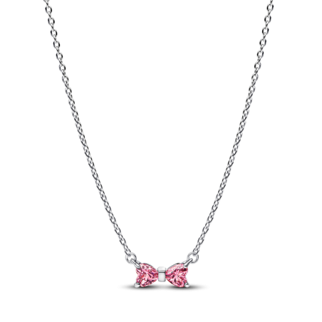 colar com pendente Laço Rosa 394235C01-45