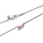 colar com pendente Laço Rosa 394235C01-45