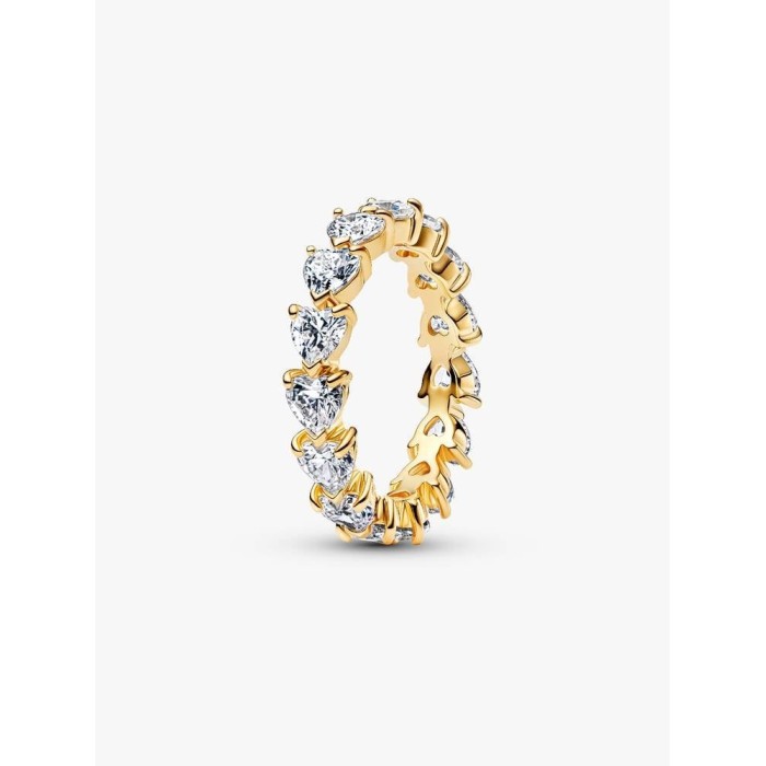 Anel Pandora Com corações revestimento 14kt 163103C01