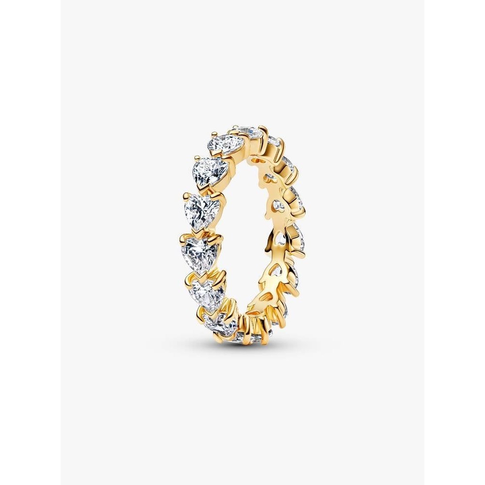 Anel Pandora Com corações revestimento 14kt 163103C01