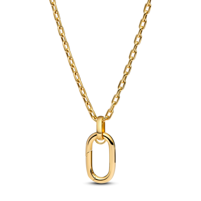 Colar Pandora Me link grande dourado revestimento ouro 14kt