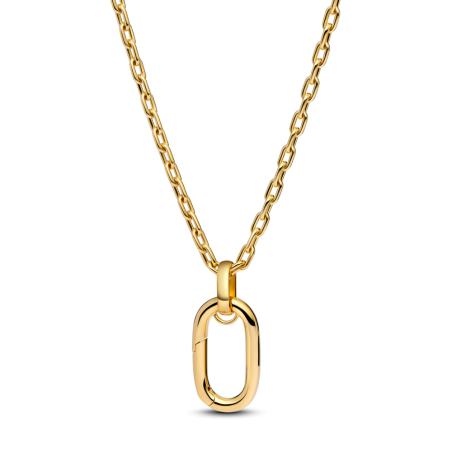 Colar Pandora Me link grande dourado revestimento ouro 14kt
