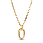 Colar Pandora Me link grande dourado revestimento ouro 14kt