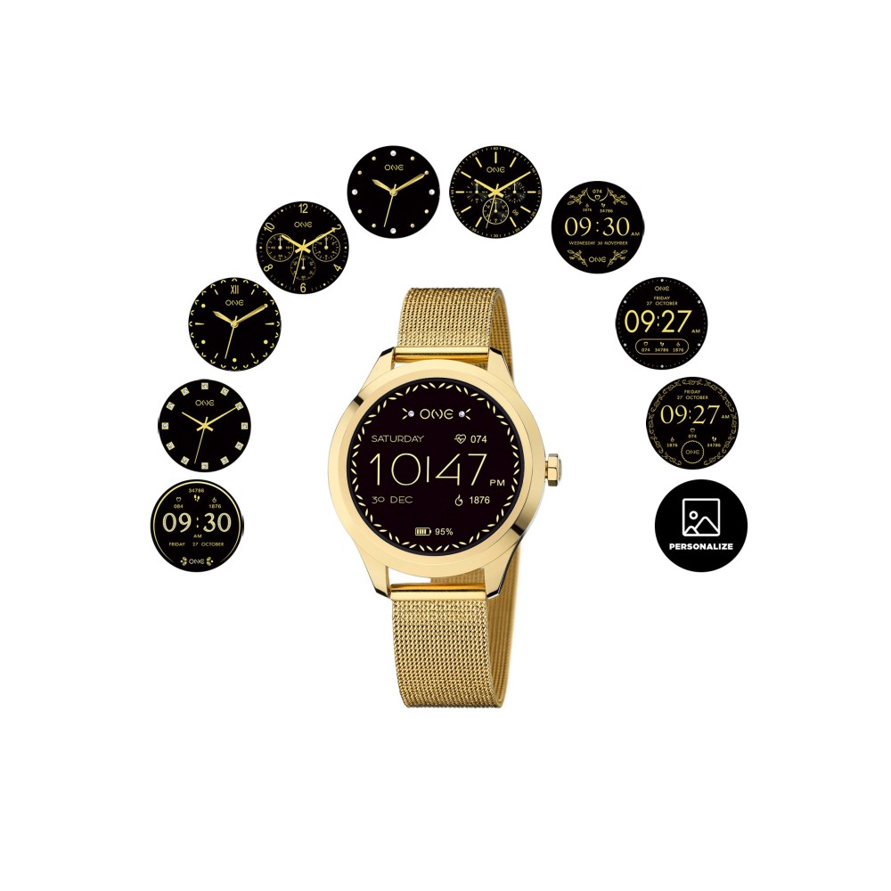 Smartwatch One Mini Gold Mesh OSW0025GM51D
