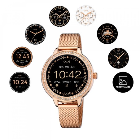 Smartwatch One Mini Spark Rose Gold Mesh OSW9810RM51L