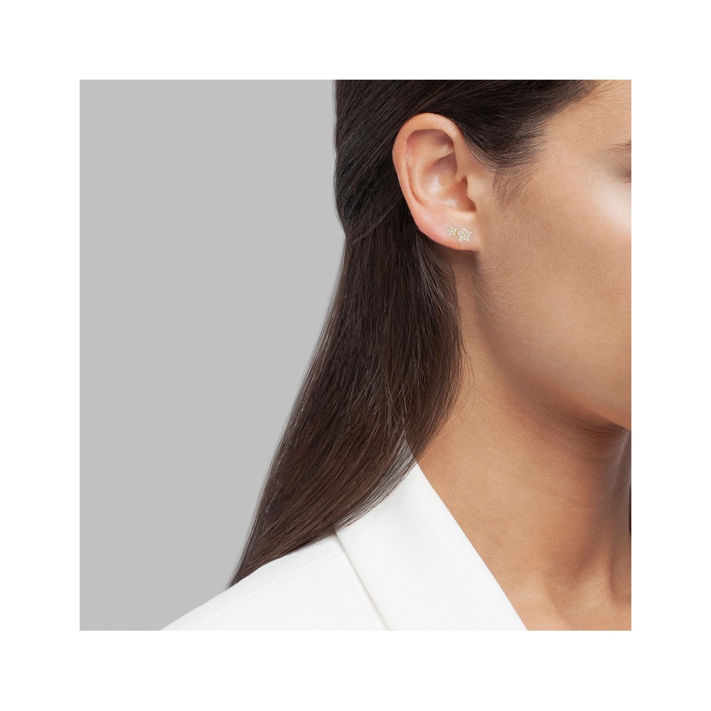 BRINCOS UNIKE MIX&MATCH STAR CHAIN&EARCUFF GOLD