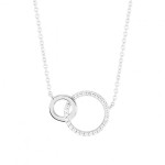 COLAR UNIKE TWO CIRCLES SILVER