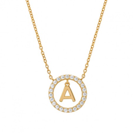 COLAR UNIKE LETTER IN CIRCLE A UK.CL.1204.0289