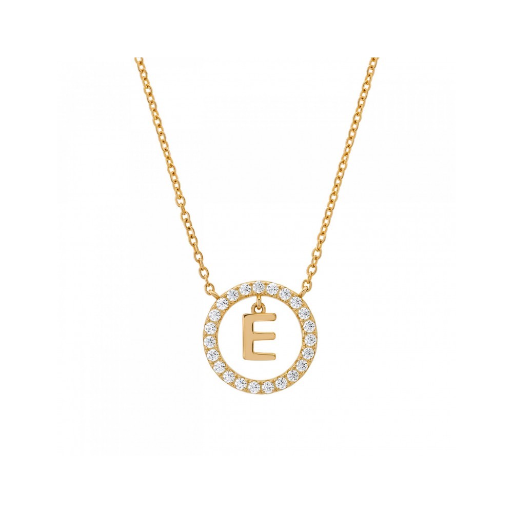 COLAR UNIKE LETTER IN CIRCLE E UK.CL.1204.0293