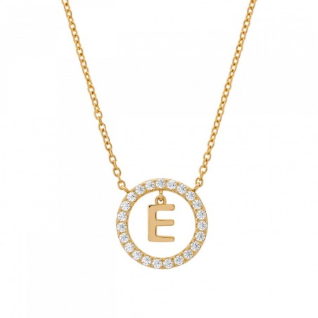 COLAR UNIKE LETTER IN CIRCLE E UK.CL.1204.0293