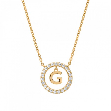 COLAR UNIKE LETTER IN CIRCLE G UK.CL.1204.0295