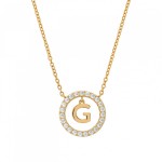 COLAR UNIKE LETTER IN CIRCLE G UK.CL.1204.0295