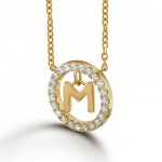 COLAR UNIKE LETTER IN CIRCLE M UK.CL.1204.0300