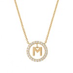 COLAR UNIKE LETTER IN CIRCLE M UK.CL.1204.0300