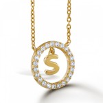 COLAR UNIKE LETTER IN CIRCLE S UK.CL.1204.0306
