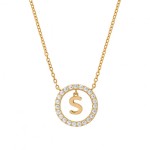 COLAR UNIKE LETTER IN CIRCLE S UK.CL.1204.0306