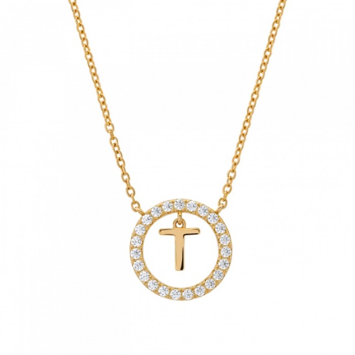 COLAR UNIKE LETTER IN CIRCLE T UK.CL.1204.0307