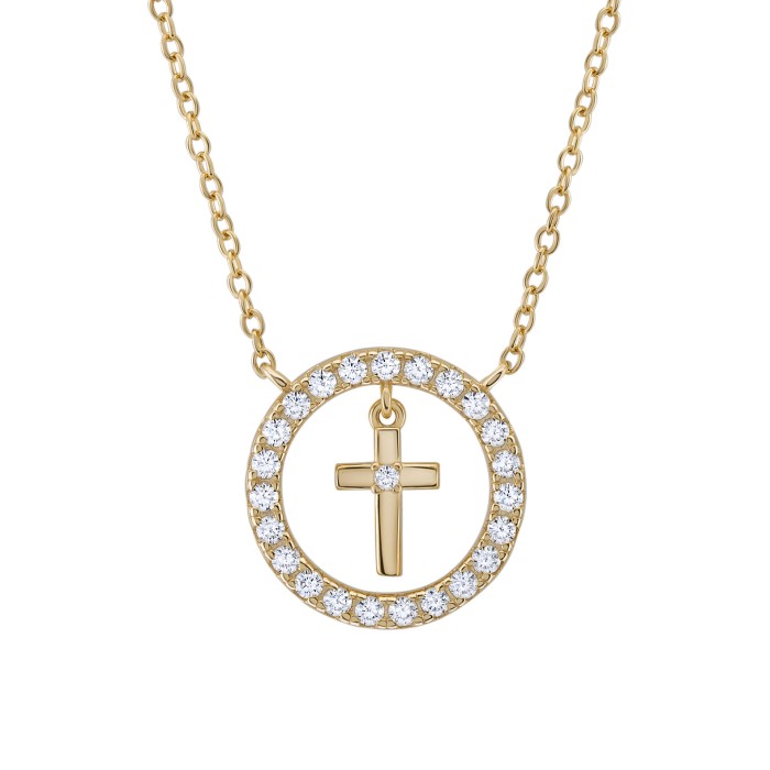 COLAR UNIKE MEANINGFUL CROSS GOLD