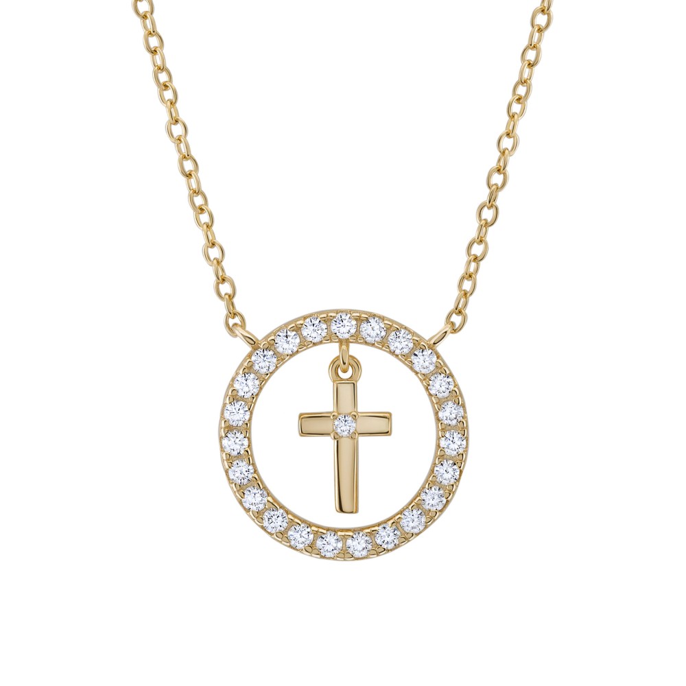 COLAR UNIKE MEANINGFUL CROSS GOLD