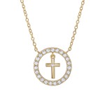 COLAR UNIKE MEANINGFUL CROSS GOLD