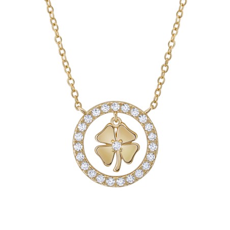 COLAR UNIKE MEANINGFUL CLOVER GOLD UK.CL.1204.0347